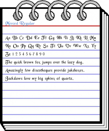 Merced Regular Font