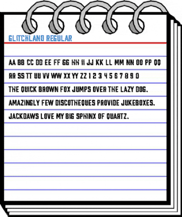 Glitchland Regular Font