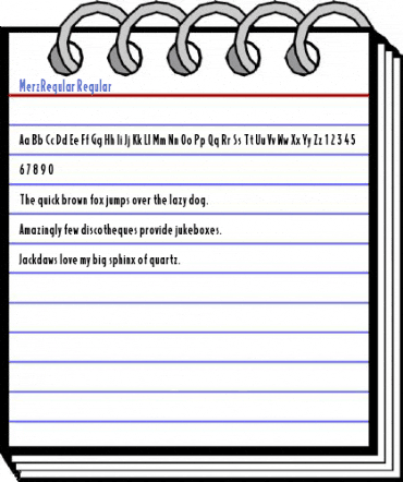 MerzRegular Regular Font