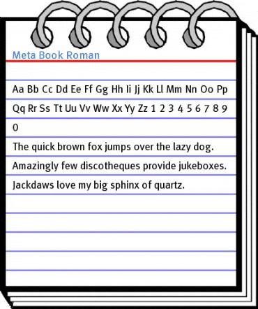 Meta Book Roman Font