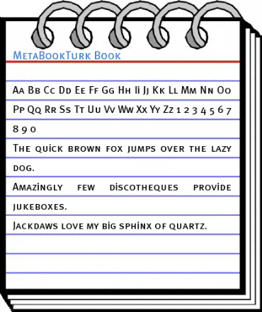 MetaBookTurk Book Font