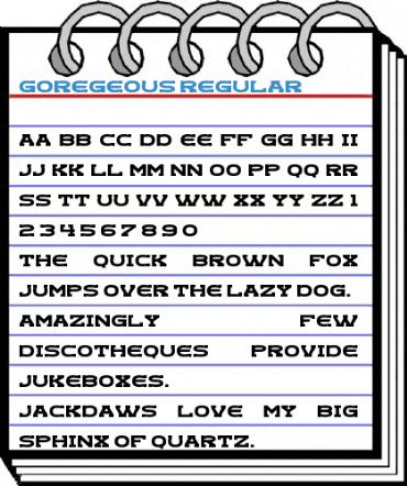 Goregeous Regular Font