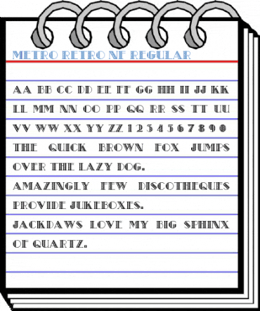 Metro Retro NF Regular Font