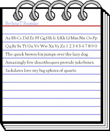 BerlingT Regular Font