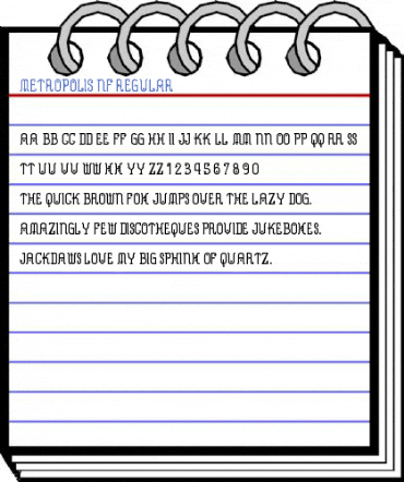Metropolis NF Regular Font