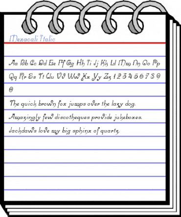Mexacali Italic Font
