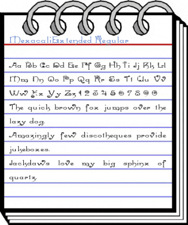 MexacaliExtended Regular Font