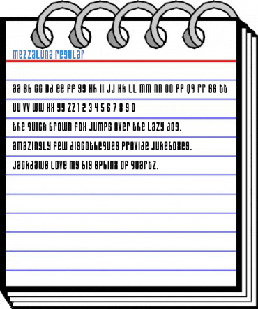 MezzaLuna Regular Font