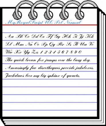 MgRoyalScript UC Pol Normal Font