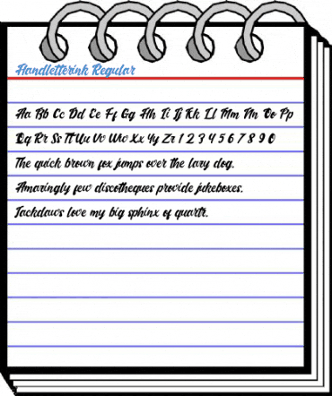 Handletterink Regular Font