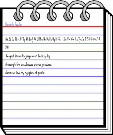 Handnilo Regular Font