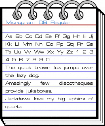 Microgram DB Regular Font