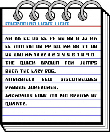 Micronian Light Light Font