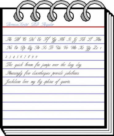 BerneseScript DB Regular Font