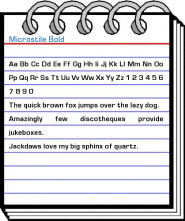 Microstile Bold Font