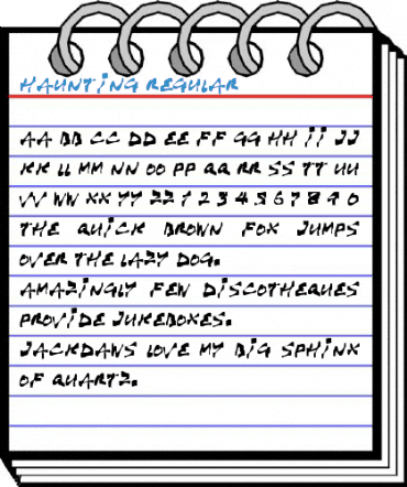 Haunting Regular Font