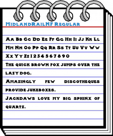 MidlandRailNF Regular Font