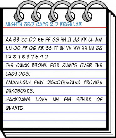 Mighty Zeo Caps 2.0 Regular Font