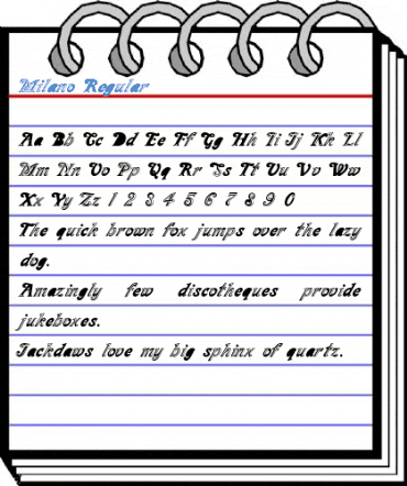 Milano Regular Font