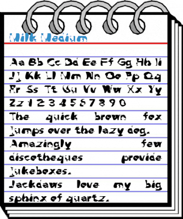 Milk Medium Font