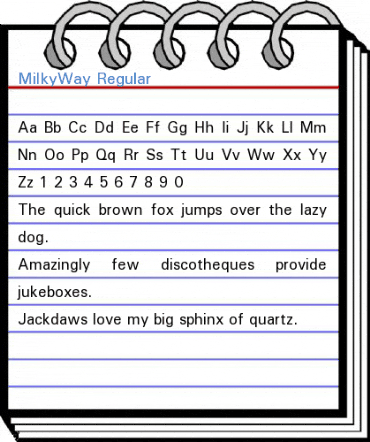 MilkyWay Regular Font
