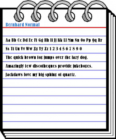Bernhard Normal Font