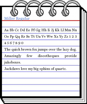 Miller Regular Font