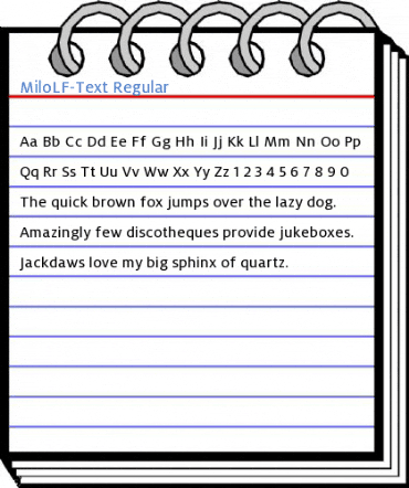 MiloLF-Text Regular Font