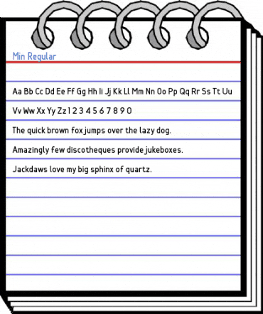 Min Regular Font