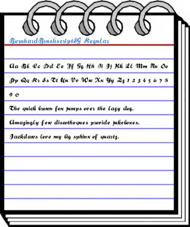 BernhardBrushscriptSG Regular Font