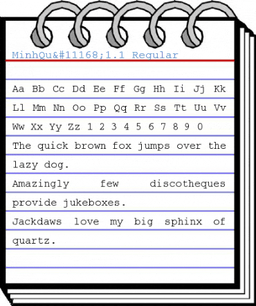 MinhQu⮠1.1 Regular Font