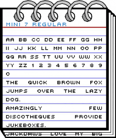 MINI 7 Regular Font
