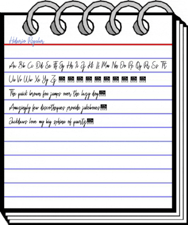 Hidario Regular Font