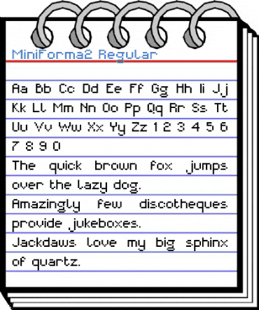 MiniForma2 Regular Font