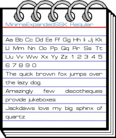 MinimaExpandedSSK Regular Font