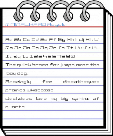 MINIMALHARD Regular Font