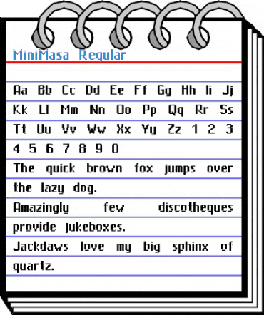 MiniMasa Regular Font