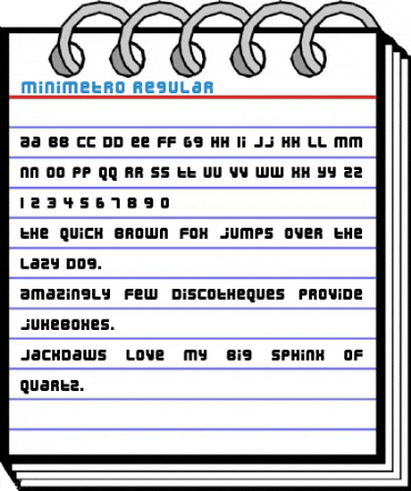 MiniMetro Regular Font
