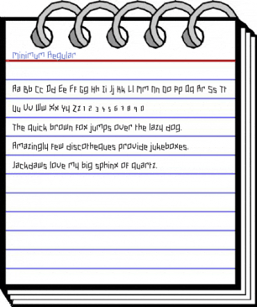 Minimum Regular Font