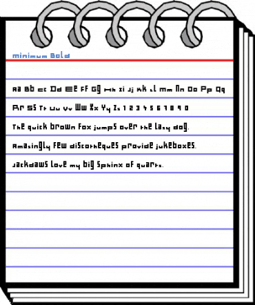 Minimum Bold Font