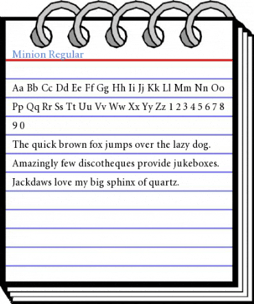 Minion Regular Font