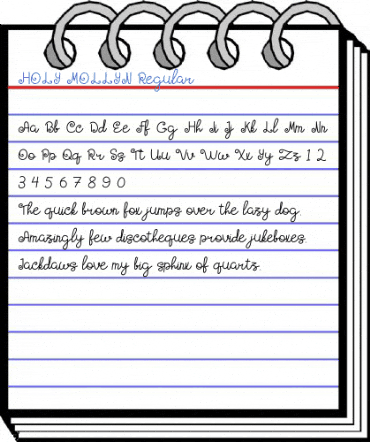 HOLY MOLLYN Regular Font