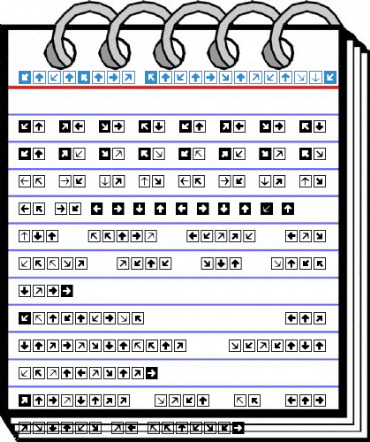 MiniPics DirectionalSA Font