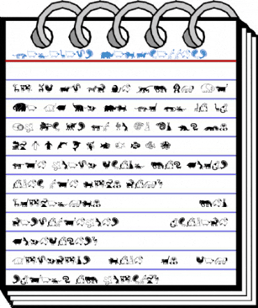 MiniPics LilCritters Font