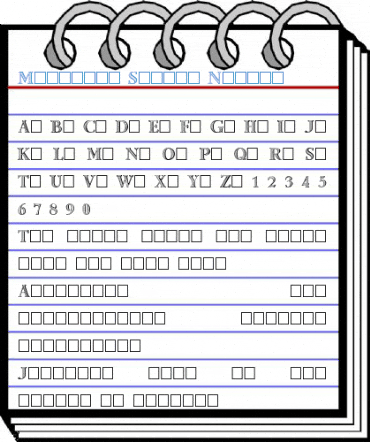 Minister Symbol Normal Font