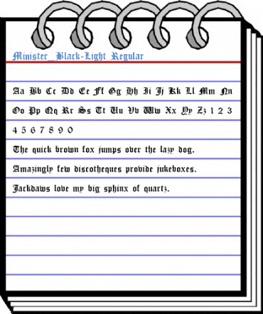 Minister_Black-Light Regular Font