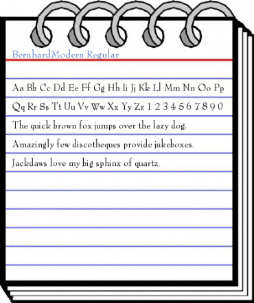 BernhardModern Regular Font