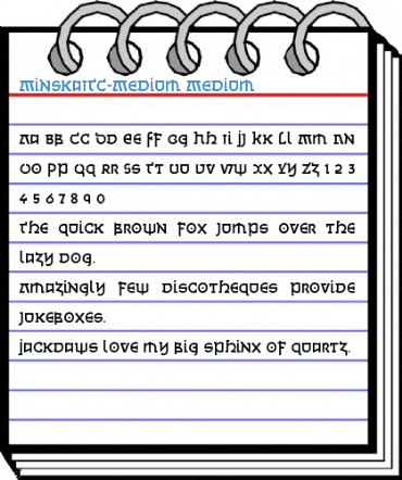 MinskaITC-Medium Medium Font