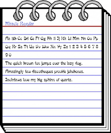 Miracle Regular Font