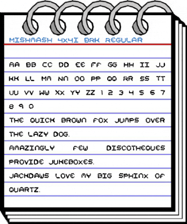 Mishmash 4x4i BRK Regular Font